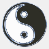 Yin en Yang Medallion Sticker (Voorkant)