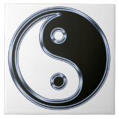 Yin en Yang Medallion Tegeltje (Voorkant)