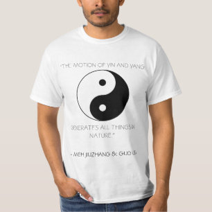 Yin en Yang met Citaat T-shirt