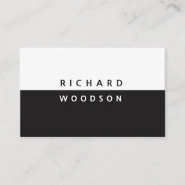 Yin en Yang Modern Black White Minimal Visitekaartje