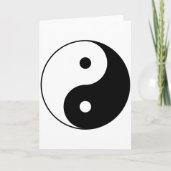Yin en Yang Motivatie filosofisch symbool Kaart