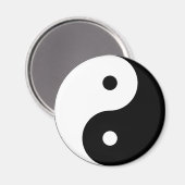 Yin en Yang Motivatie filosofisch symbool Magneet (Voorkant / Achterkant)