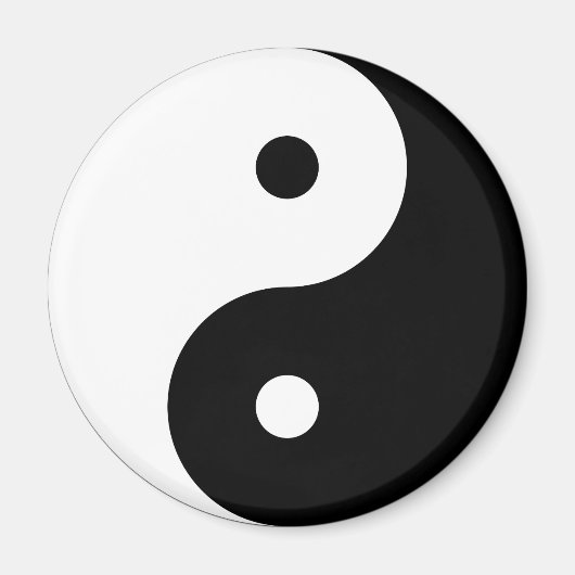 Yin en Yang Motivatie filosofisch symbool Magneet (Voorkant)