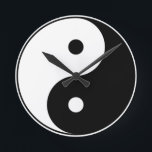 Yin en Yang Motivatie filosofisch symbool Ronde Klok<br><div class="desc">Yin en Yang Motivatie Philosophical Symbol yin yang, yin, yang, yin yang symbool, filosofie, geloof, yoga, tao, spiritueel, evenwicht, meditatie, taiji, opposites</div>