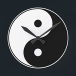 Yin en Yang Motivatie filosofisch symbool Ronde Klok<br><div class="desc">Yin en Yang Motivatie Philosophical Symbol yin yang, yin, yang, yin yang symbool, filosofie, geloof, yoga, tao, spiritueel, evenwicht, meditatie, taiji, opposites</div>