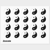 Yin en Yang Motivatie filosofisch symbool Ronde Sticker (Vel)
