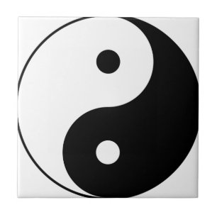 Yin en Yang Motivatie filosofisch symbool Tegeltje