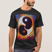 Yin en Yang olie T-shirt (Voorkant)