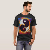 Yin en Yang olie T-shirt (Voorkant volledig)