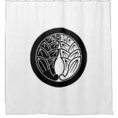 Yin en Yang Omarmen japanse gingers in cirkel Douchegordijn (Voorkant)