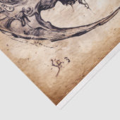 Yin en Yang op perkament - Tissuepapier (Detail)