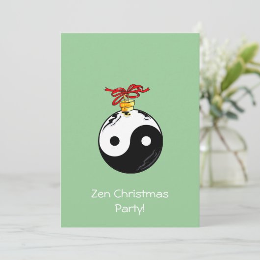 Yin en Yang Ornament Kaart (Staand voorkant)