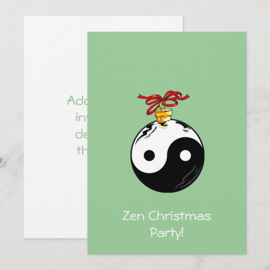 Yin en Yang Ornament Kaart (Voorkant / Achterkant)