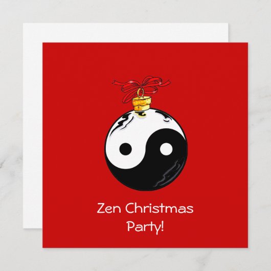 Yin en Yang Ornament Kaart (Voorkant / Achterkant)