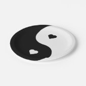 YIN EN YANG PAPIEREN BORDJE (Gekanteld)