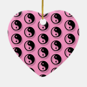 Yin en Yang Pattern Keramisch Ornament