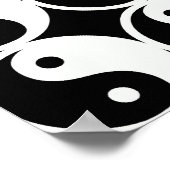 Yin en Yang Pattern Poster (Hoek)
