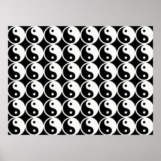 Yin en Yang Pattern Poster (Voorkant)