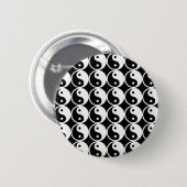 Yin en Yang Pattern Ronde Button 5,7 Cm (Voorkant /achterkant)
