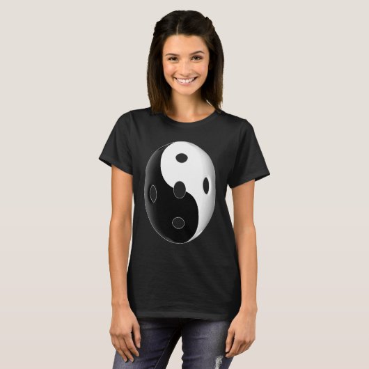 Yin en Yang Pickleball voor mannen en vrouwen T-shirt (Voorkant volledig)