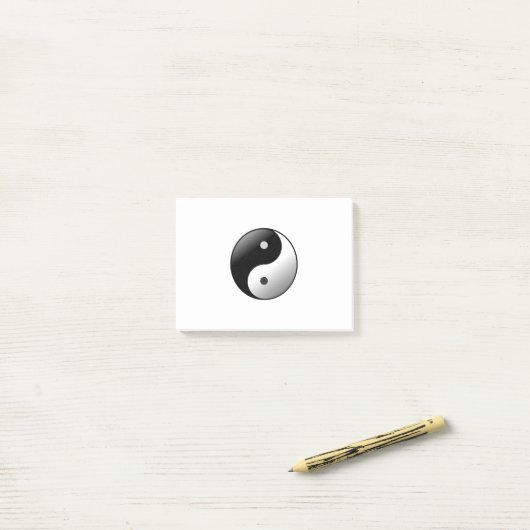 Yin en Yang Post-it® Notes (Op bureau)