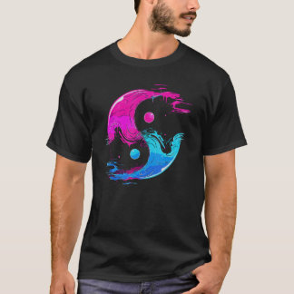 Yin en Yang Qi Gong Tai Chi Synthwave Fusion Water T-shirt