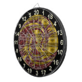 Yin en Yang red and yellow dragon dart board Dartbord (Voorkant Rechts)