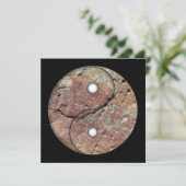 Yin en Yang Rock Kunst (Staand voorkant)