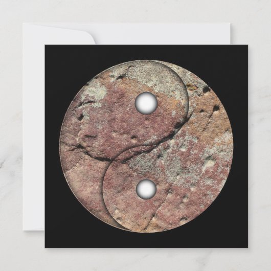 Yin en Yang Rock Kunst (Voorkant)