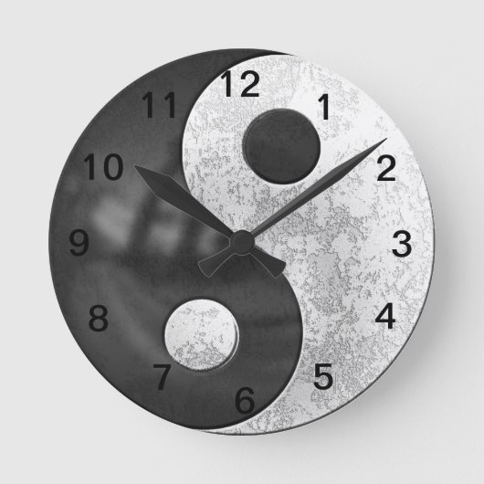 Yin en Yang Ronde Klok (Voorkant)
