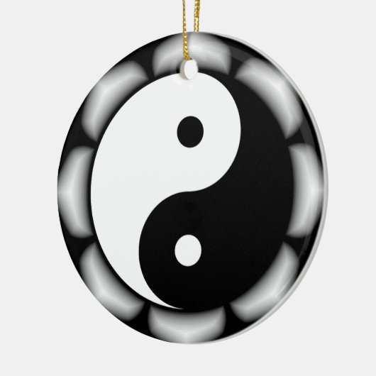 Yin en Yang Ronde Ornament (Links)