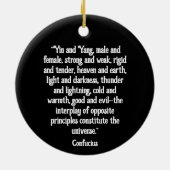 Yin en Yang Ronde Ornament (Achterkant)