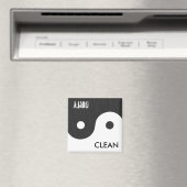 Yin en Yang Schoon/Vuile Dish Wisher Magnet (Insitu (Vaatwasser))