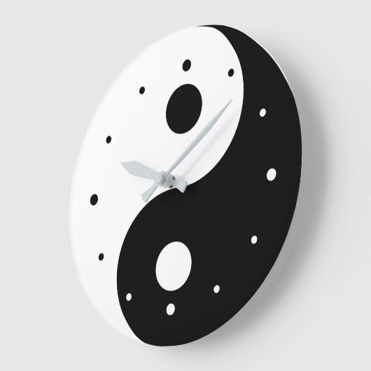 Yin en Yang Sjabloon Grote Klok (Hoek)