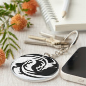 Yin en yang sleutelhanger (Voorkant Rechts)
