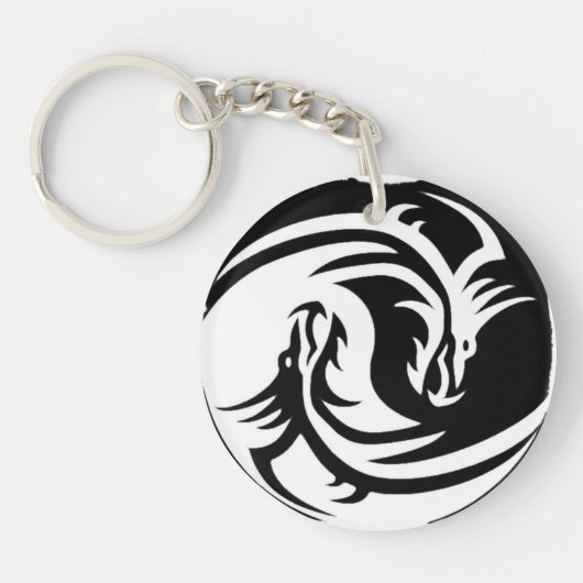 Yin en yang sleutelhanger (Voorkant)