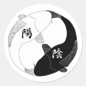 Yin en Yang Sticker (Voorkant)