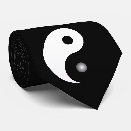 Yin en Yang Stropdas (Opgerold)