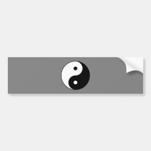 Yin en Yang Symbol (Chinese Taoïstische Taijitu) Bumpersticker