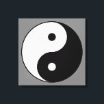 Yin en Yang Symbol (Chinese Taoïstische Taijitu) Canvas Afdruk<br><div class="desc">Dit ontwerp is voorzien van het traditionele yin- en yangsymbool. In de Oude Chinese filosofie is yin en yang (陰 陽) een concept van dualisme, dat beschrijft hoe schijnbaar tegengestelde of tegengestelde krachten elkaar kunnen aanvullen, onderling verbonden en onderling afhankelijk zijn in de natuurlijke wereld, en hoe ze tot elkaar...</div>