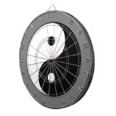 Yin en Yang Symbol (Chinese Taoïstische Taijitu) Dartbord (Voorkant Rechts)