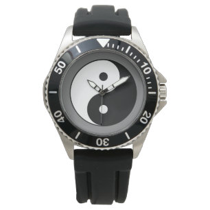 Yin en Yang Symbol (Chinese Taoïstische Taijitu) Horloge