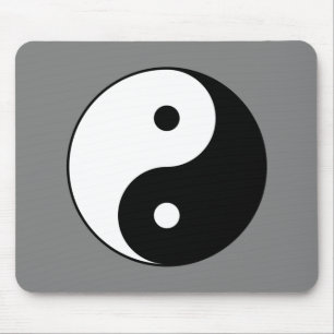 Yin en Yang Symbol (Chinese Taoïstische Taijitu) Muismat