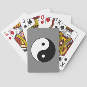 Yin en Yang Symbol (Chinese Taoïstische Taijitu) Pokerkaarten