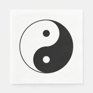 Yin en Yang Symbol (Chinese Taoïstische Taijitu) Servet