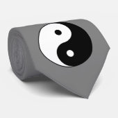 Yin en Yang Symbol (Chinese Taoïstische Taijitu) Stropdas (Opgerold)