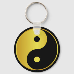 Yin- en Yang-symbool Goudaziatische filosofische Sleutelhanger