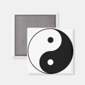 YIN EN YANG-symbool Magneet (Voorkant / Achterkant)