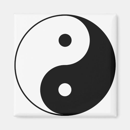 YIN EN YANG-symbool Magneet (Voorkant)