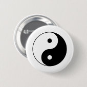 YIN EN YANG-symbool Ronde Button 5,7 Cm (Voorkant /achterkant)